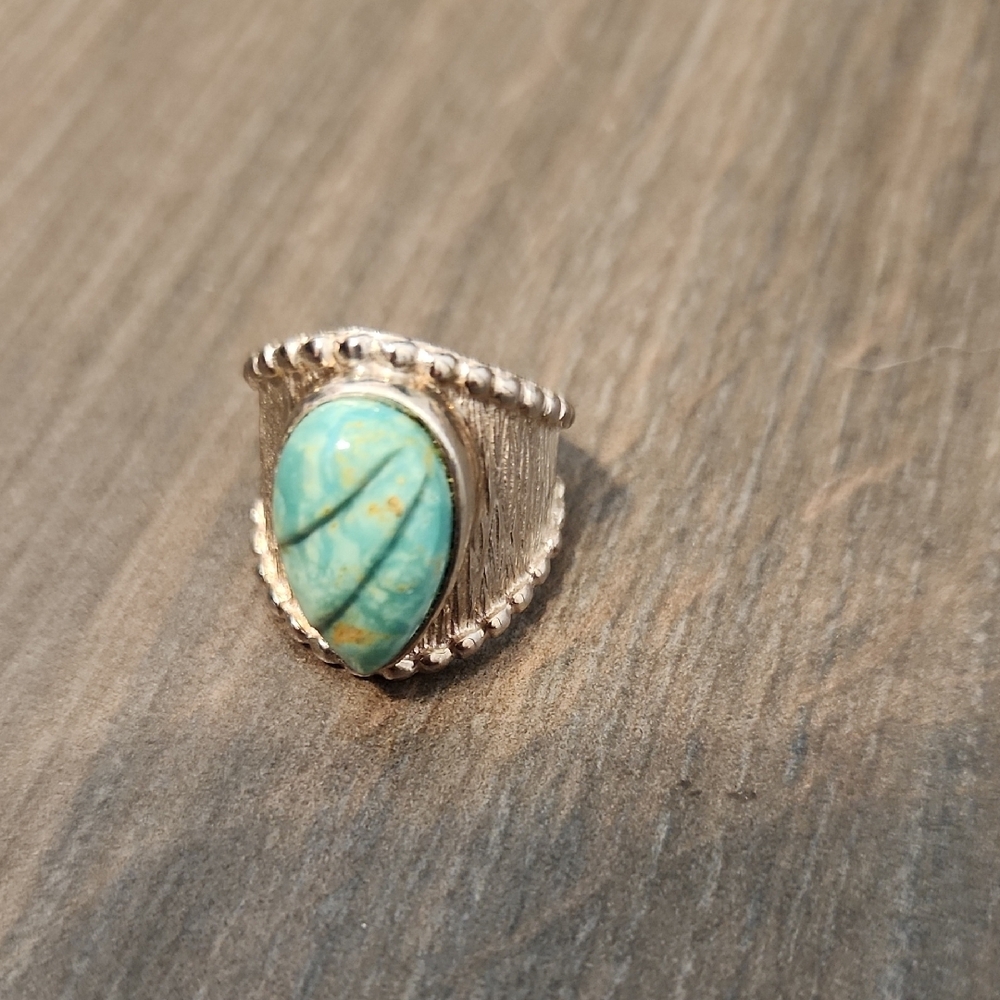 Jay King Silver Turquoise Ring Size 6